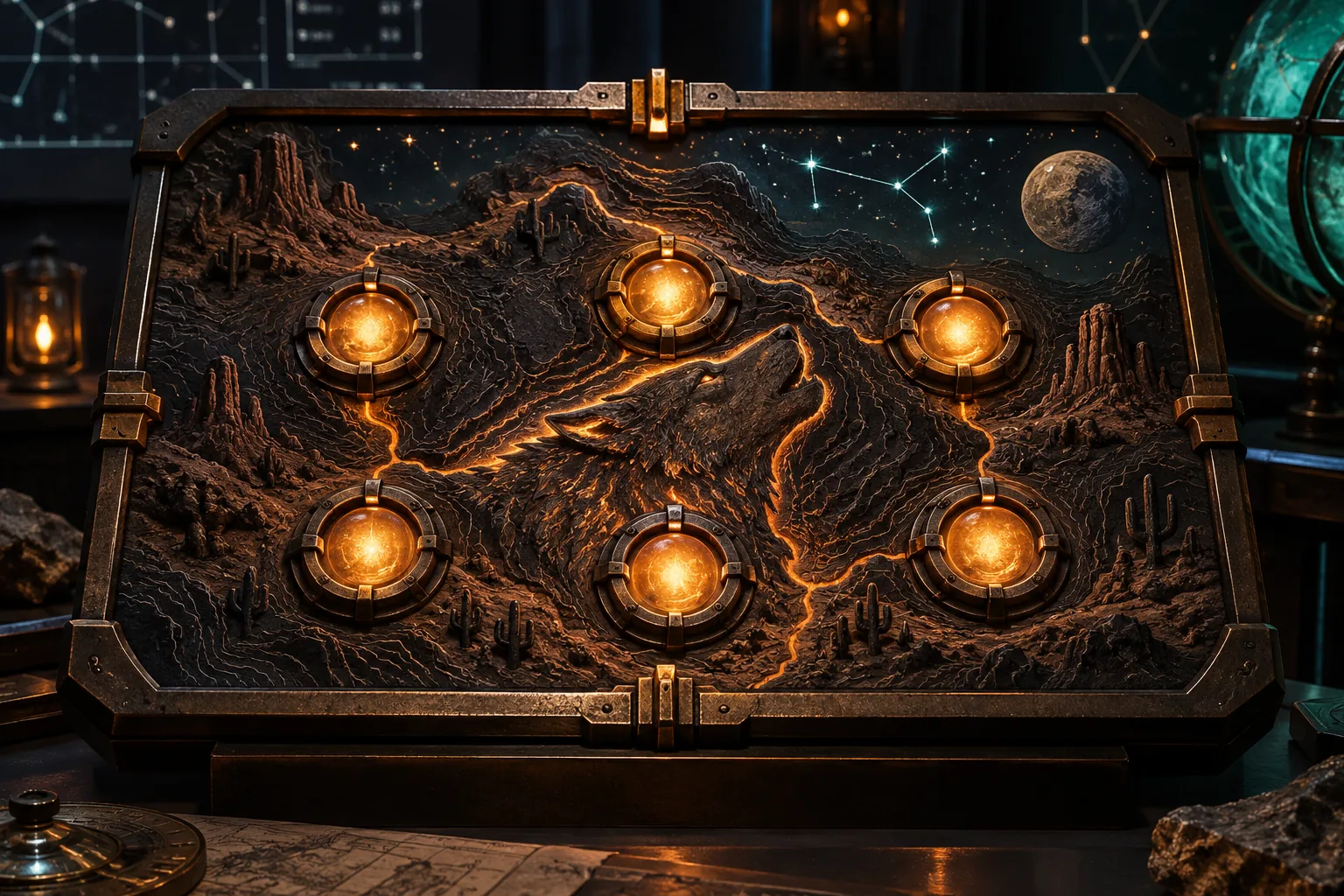 DragonSlots thermal system map for Wolf Gold